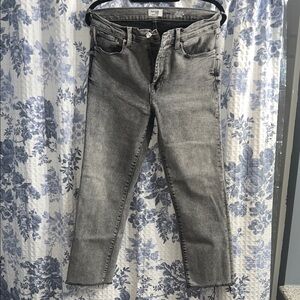 Kenzie Jeans Gray Washed Straight-Leg Jeans